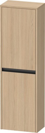 Duravit средний шкаф с двумя дверцами петли слева 240 мм х 400 мм х 1320 мм, ketho.2, k21319l30300000 цвет: натуральный дуб