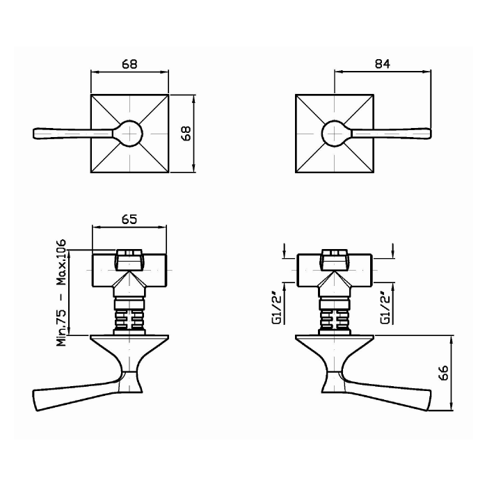 Zucchetti смеситель для душа, встраиваемый, ручка: рычаг, bellagio, золото арт. zb2738.c40
