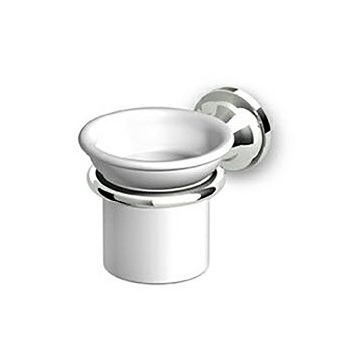 Zucchetti стакан для зубных щеток, подвесной, agora classic, хром/белый арт. zad413