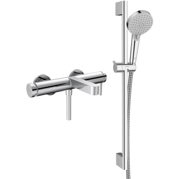Hansgrohe смеситель для ванны, Finoris, хром арт. SET/76420000/26275000