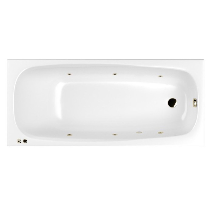 Встраиваемая ванна slim 170x75 soft, Whitecross Layla, бронза арт. 0122.170075.100.SOFT.BR