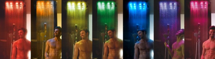 Bossini верхний душ с rgb хромотерапией, dream, хром арт. h37455.030