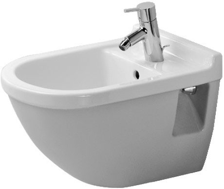 Duravit подвесное биде с переливом, starck 3, 22301500001 цвет: белый