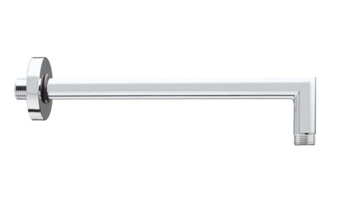 Bossini верхний душ 280 мм, с настенным кронштейном 350 мм, apice, черный арт. h70430h.073