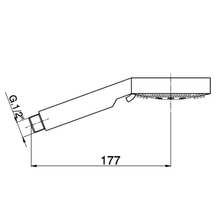 Cisal ручной душ ds01419021 shower cisal, цвет: хром