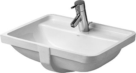 Duravit раковина встраиваемая снизу strack 3 525х40 см, starck 3, 0302490000 цвет: белый