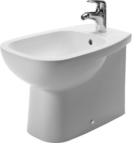 Duravit напольное биде с переливом, с креплением, d-code, 22411000002 цвет: белый