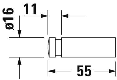 Duravit крючок для полотенца, d-code, 0099041000 цвет: хром