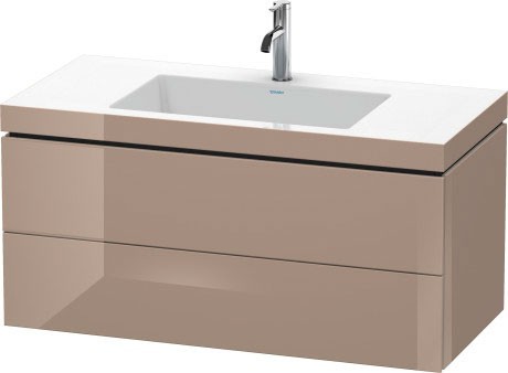 Duravit тумба подвесная с раковиной, l-cube, lc692808686 цвет: капучино