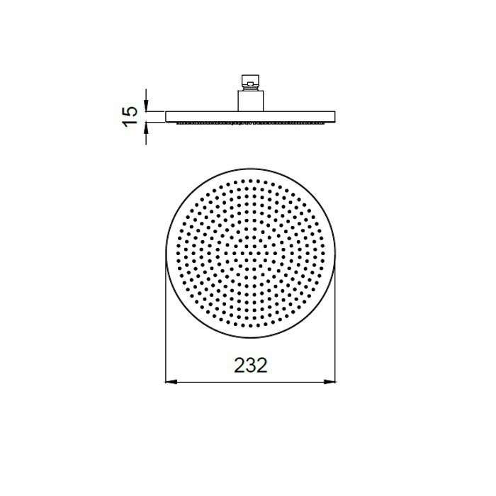 Almar верхний душ, velvet, e044292.cr цвет: хром