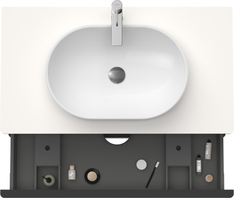 Duravit тумба подвесная под раковину 550 мм х 1000 мм, d-neo, de496802222 цвет: белый глянцевый