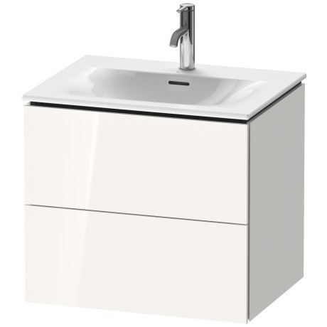 Duravit тумба подвесная под раковину, l-cube, lc630502222 цвет: белый глянцевый