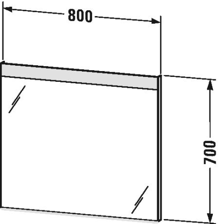 Duravit зеркало с подсветкой, light and mirrors, lm7856d0000 цвет: белый