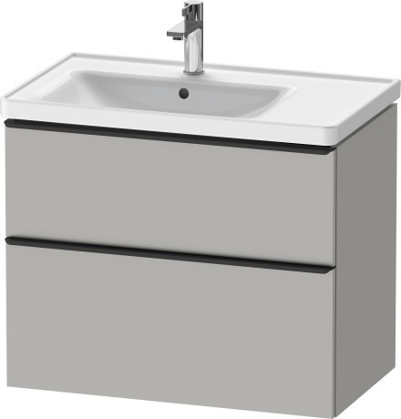 Duravit тумба подвесная под раковину 784 мм х 452 мм, d-neo, de435700707 цвет: бетонно-серый матовый