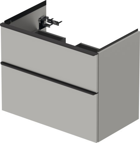 Duravit тумба подвесная под раковину 784 мм х 452 мм, d-neo, de435700707 цвет: бетонно-серый матовый