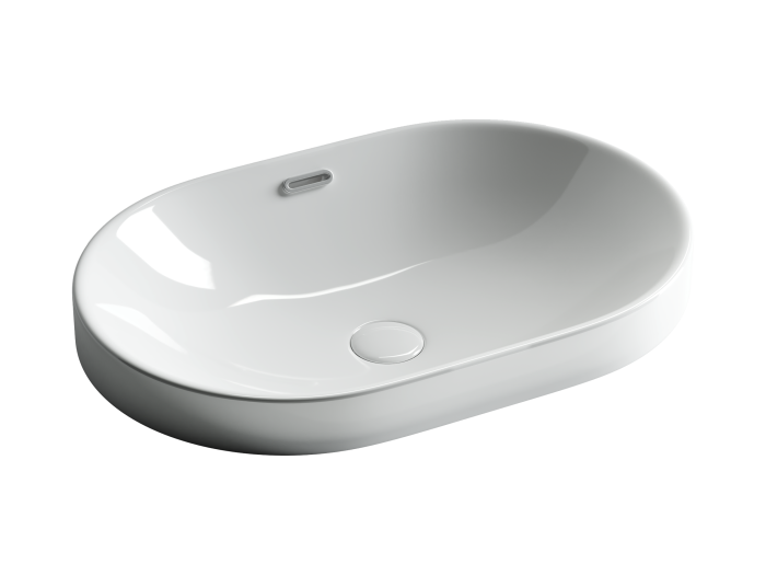 Ceramicanova встраиваемая сверху раковина element, cn5020 цвет: белый