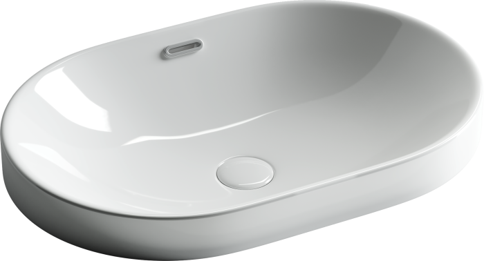 Ceramicanova встраиваемая сверху раковина element, cn5020 цвет: белый