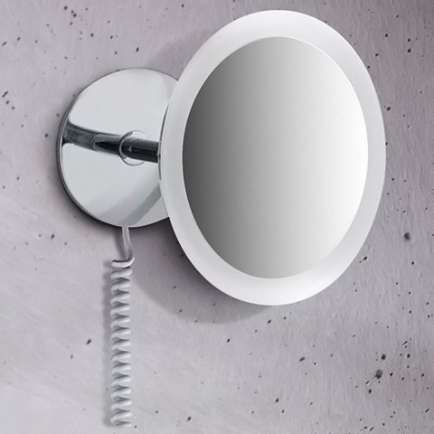 Keuco косметическое зеркало с подсветкой, kosmetikspiegel, хром арт. 17605 019001