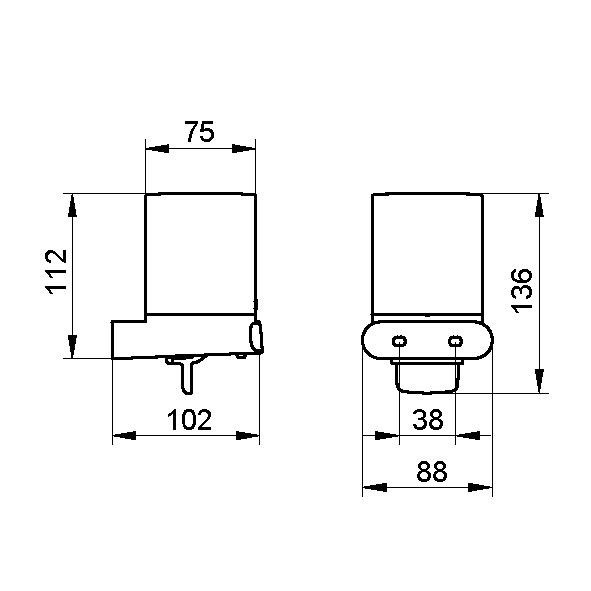 Keuco дозатор жидкого мыла подвесной, elegance new, хром арт. 11652 019000