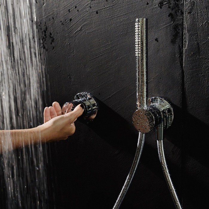 Keuco переключатель на 2 потребителя с рукояткой comfort, ixmo, хром арт. 59556 011001