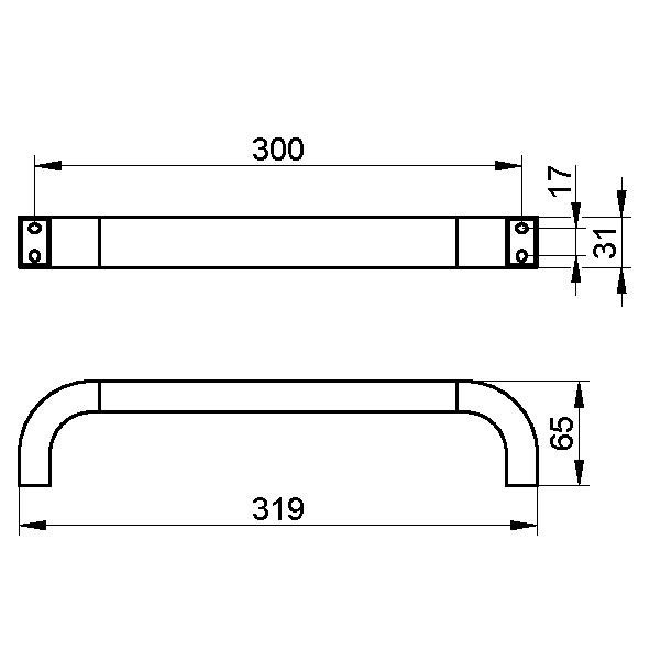 Keuco поручень, edition 300, арт. 30007 010000