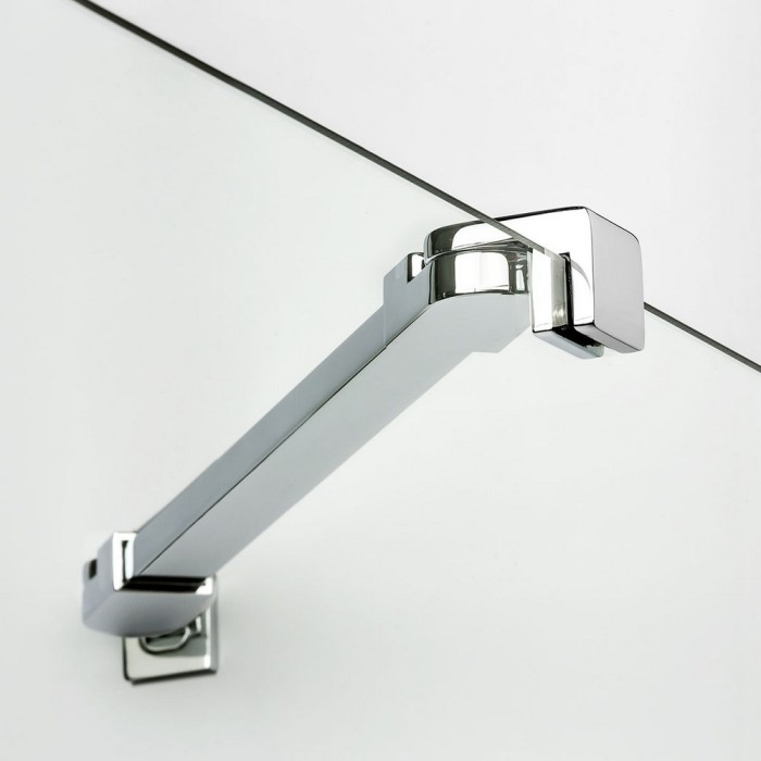 Шторка для ванны 100x140, New trendy New soleo chrome, хром арт. P-0026