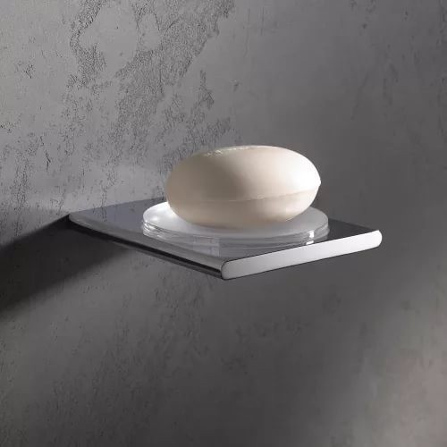 Keuco держатель для мыльницы в комплекте с мыльницей, шлифованная, edition 400, бронза шлифованная арт. 11555 039000