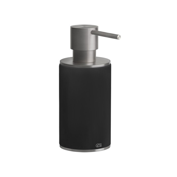 Gessi Дозатор для жидкого мыла настольный, 316, 54738#239 цвет: шлифованная сталь/черный