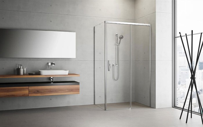 Radaway душевая дверь kdj 110 r профиль хром стекло прозрачное, Idea - 387041-01-01R