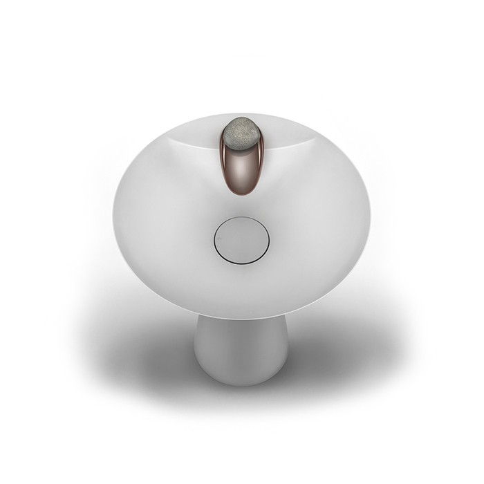 Gessi Смеситель для раковины дизайнерский, на 1 отверстие, Equilibrio, 52001#030 52002#543 цвет: медь
