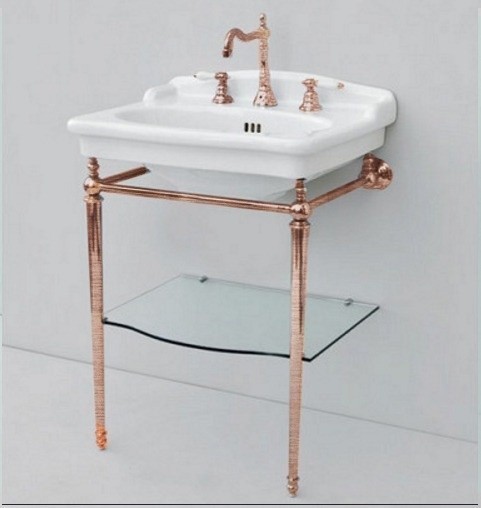 ArtCeram консоль под раковину, hea015 72 hermitage цвет: бронза