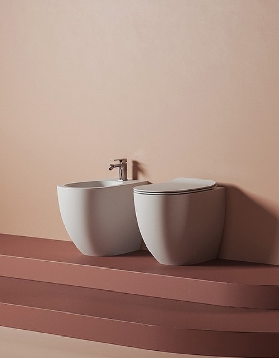 Биде напольное 53х37хh42см, 1 отв под смеситель, Artceram FILE 2.0, FLB002 01 30 цвет: белый