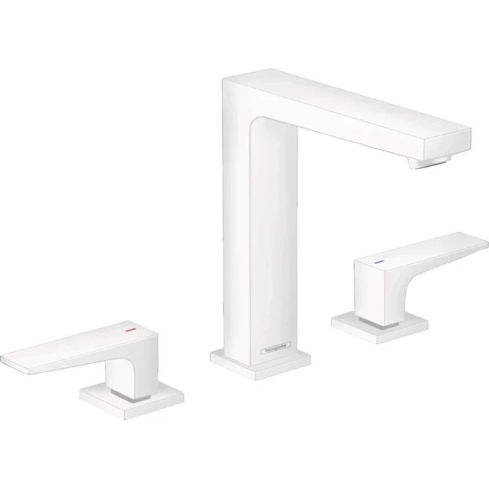 Hansgrohe смеситель для раковины с донным клапаном, Metropol, белый арт. 32515700