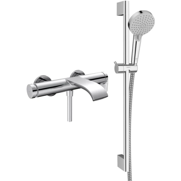 Hansgrohe смеситель для ванны, Vivenis, хром арт. SET/75420000/26275000