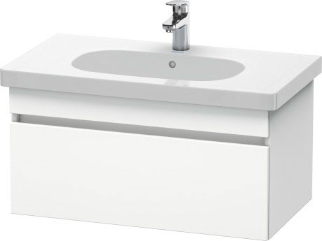 Duravit тумбочка подвесная под раковину с 1 выдвижным ящиком, durastyle, ds638401818 цвет: gres pietra grey opaco