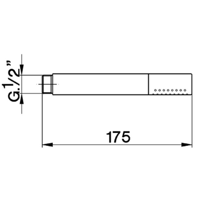 Cisal ручной душ ds01409040 shower cisal, цвет: чёрный матовый
