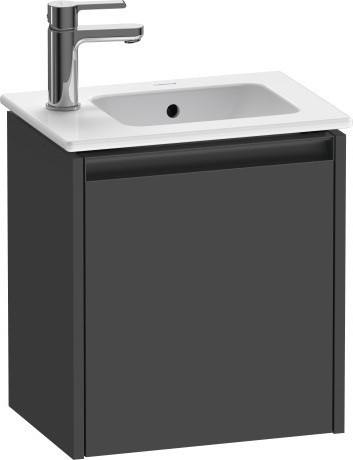 Duravit тумба подвесная под раковину 292 мм х 410 мм х 440 мм, с 1 дверцей, ketho.2, k25060r49490000 цвет: графит матовый