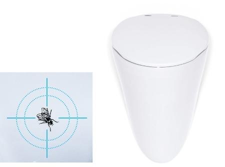 Duravit писсуар с мушкой, starck 1, 0834320007 цвет: белый глянцевый