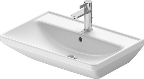 Duravit раковина подвесная 650 мм х 440 мм, с переливом, с отверстием под смеситель, d-neo, 2366650000 цвет: белый