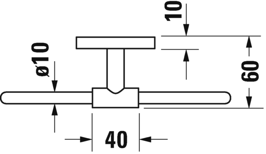 Duravit кольцо для полотенца, karree, 0099611000 цвет: хром