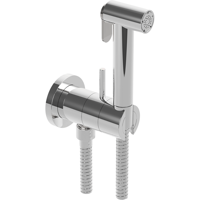 Cisal гигиенический душ со шлангом 120 см, вывод с держателем cy00794521 shower, цвет: хром