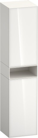 Duravit шкаф-пенал высокий 2 дверцы 360 мм х 400 мм х 1900 мм, zencha, ze1353r64840000 цвет: белое стекло/белый суперматовый