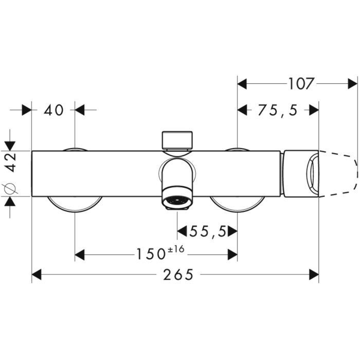 AXOR смеситель для ванны, Citterio M, никель арт. 34420820