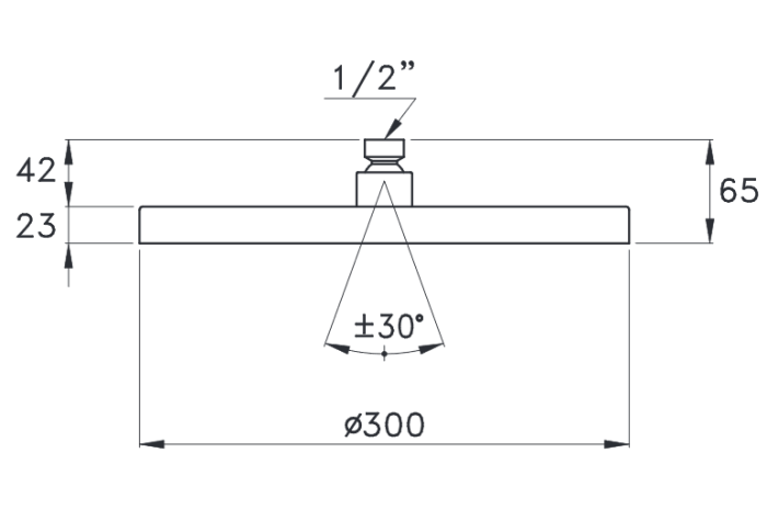 Stella верхний душ, sirius, арт. un03006pv06