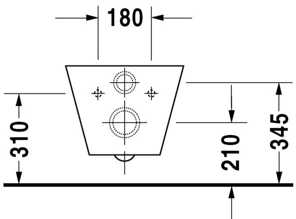 Duravit подвесной унитаз 58 см, starck 1, 0210090064 цвет: белый