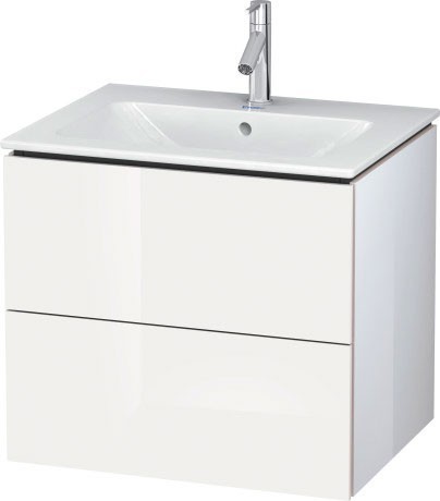 Duravit тумба подвесная под раковину, l-cube, lc624002222 цвет: белый глянцевый