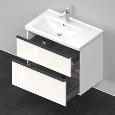 Duravit тумба подвесная под раковину 784 мм х 452 мм, d-neo, de435702222 цвет: белый глянцевый