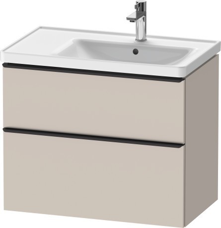 Duravit тумба подвесная под раковину 784 мм х 452 мм, d-neo, de435809191 цвет: серо-коричневый матовый