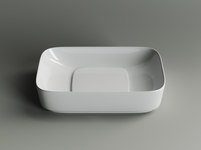 Ceramicanova раковина накладная element, cn5021 цвет: белый