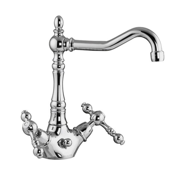 Fima Carlo Frattini смеситель на 1 отверстие с вращающимся изливом, epoque, хром арт. f5061cr